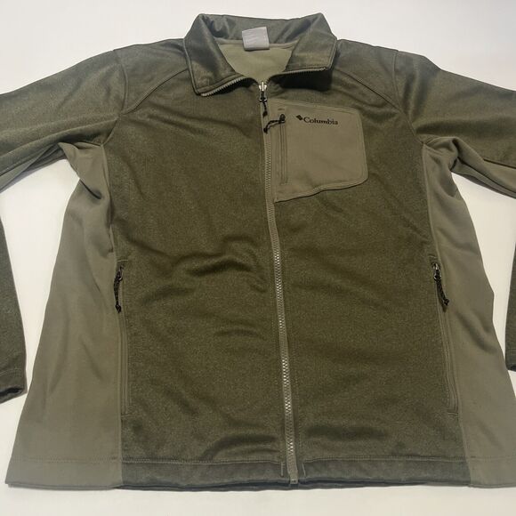 Men’s Forest Green Full Zip Columbia Interchange Jacket Medium - Picture 2 of 10